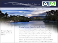 AIA insurance adjusters website design