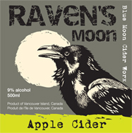 ravens moon cider label