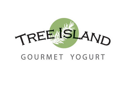 Tree Island Gourmet Yogurt Logo and branding design