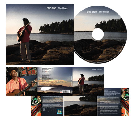 Eric Bibb CD Pakaging Design for "The Haven"