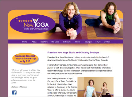 Freedom Now Yoga - Coourtenay Yoga Studio