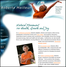 Roberta Meilleur website design image