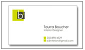 link to B3 interiors business card design